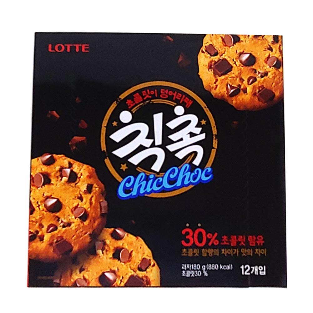 Korean Snack Chips, Cookies, Candy Gift package (ChicChoc) 180g