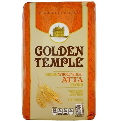 Golden Temple Durum Whole Wheat Atta - 5.5lbs