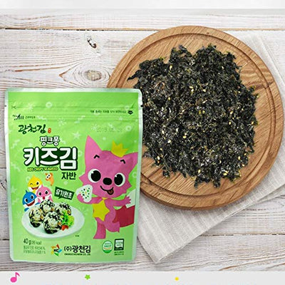 Pinkfong Kids Organic Crispy Seaweed 1 Box, 10 individual pack