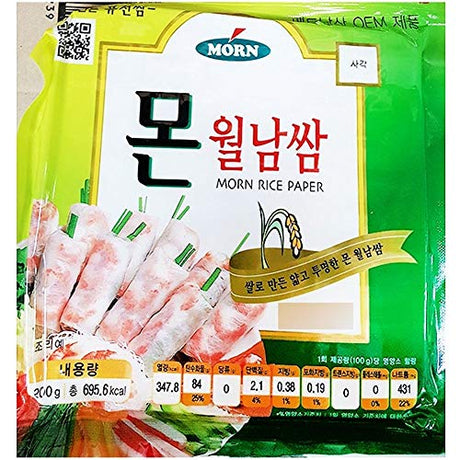 Morn Rice Paper 16cm 200g 월남쌈 라이스페이퍼 - Mighty Depot
