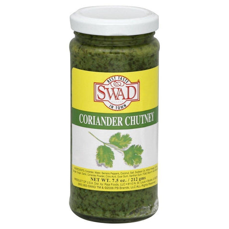 Swad Coriander Chutney, 7.5 Ounce (Pack of 12) - Mighty Depot
