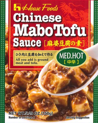 House Foods Chinese Mabo Tofu Sauce Medium Hot, 5.29 oz Pack of 10