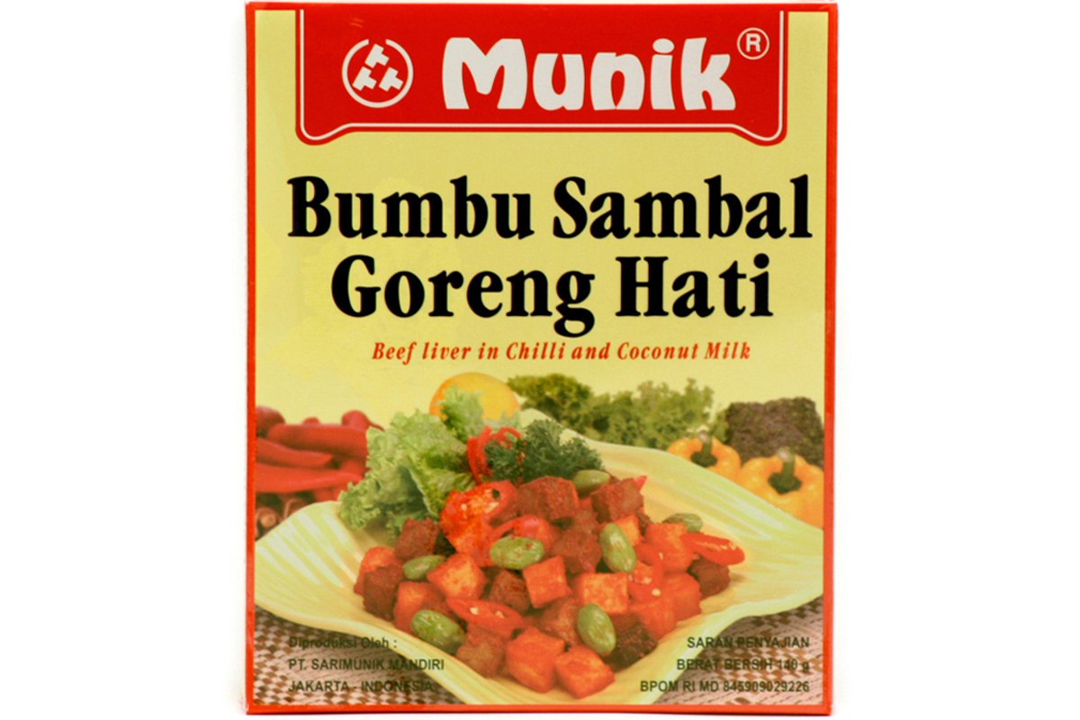 Bumbu Sambal Goreng Hati (Beef Liver in Chilli & Coconut Milk Seasoning) - 4.94oz (Pack of 1)