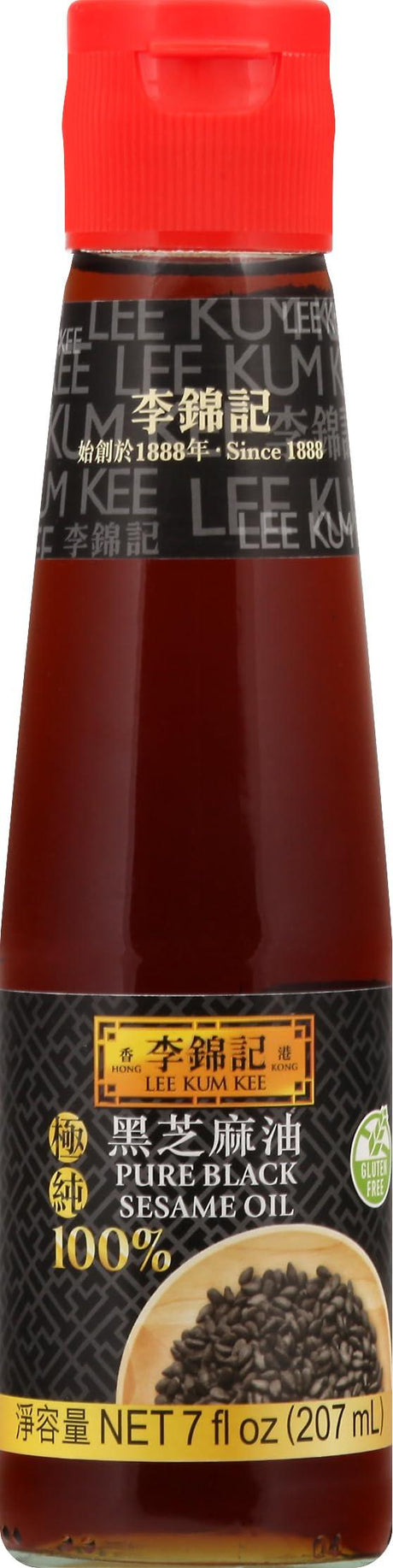 Lee Kum Kee, Pure Black Sesame Oil, 7.3 oz - Mighty Depot