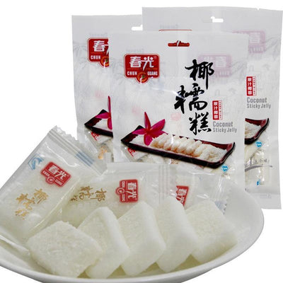 Chunguang Coconut Sticky Jelly, Coconut Paste, Coconut Soft Cookie, Candy, Sweets, Snack, Food