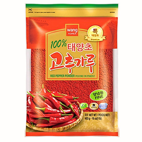 Wang Korean Red Pepper Fine Type Powder, 1.0 Pounds - Mighty Depot