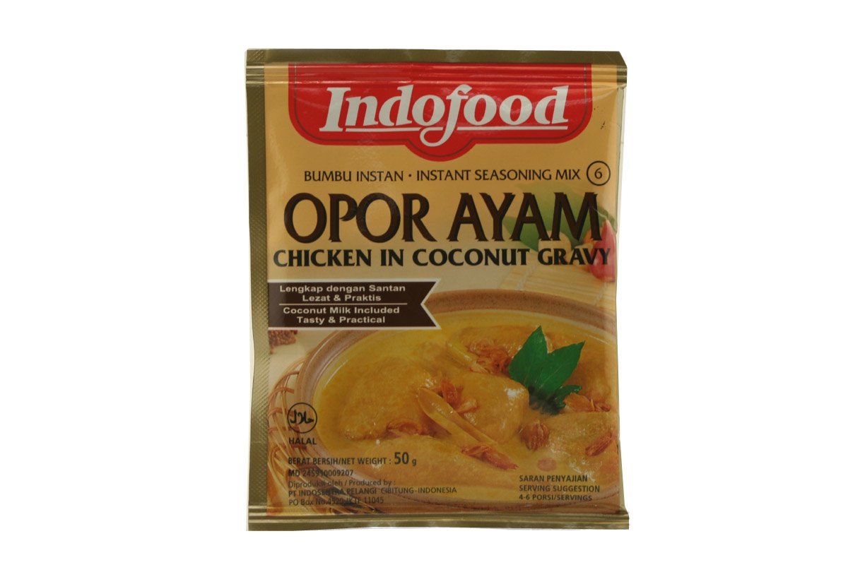 Indofood Opor Ayam - Chicken in Coconut Gravy 1.6oz - [Pack of 1]
