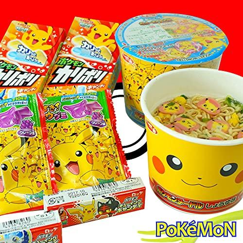 Assortment of Monster of Pokét Sweets & Snacks (Sweets, Snacks, Noodles): total 8 (set E) Ninjapo™ Japan - Mighty Depot