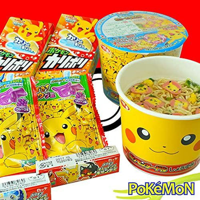 Assortment of Monster of Pokét Sweets & Snacks (Sweets, Snacks, Noodles): total 8 (set E) Ninjapo™ Japan