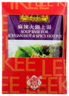 Lee Kum Kee Soup Base For Sichuan Hot & Spicy Hot Pot, 2.5-Ounce Pouches (Pack of 12), Vegan, Non GE Ingredients, No Added Preservatives, No Added Color, No Artificial Flavors