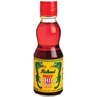 Roland Foods Hot Chili Infused Oil, Specialty Imported Food, Red, 6.2 Ounce