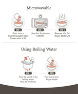 BONJUK Spicy Seafood & Vegetable (Juk) Rice Porridge - Ready to eat meal (300g), Easy to prepare porridge pouch - Mighty Depot