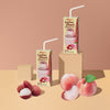 Binggrae Lychee & Peach Flavored Milk Drink 200ml 6-pack Net 41 Fl Oz