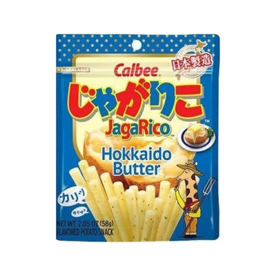 Calbee Jagarico Umami Seaweed Potato, Original Salad, Hokkaido Butter, Low Fat (Pack of 16)
