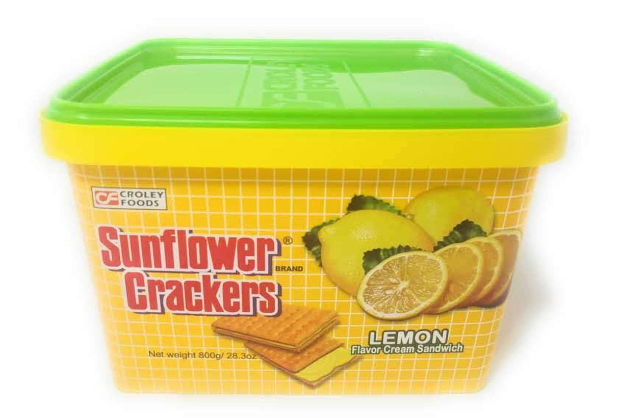 Croley Foods Sunflower Crackers Lemon Flavored, Net Wt 800g (28.3oz) - Mighty Depot