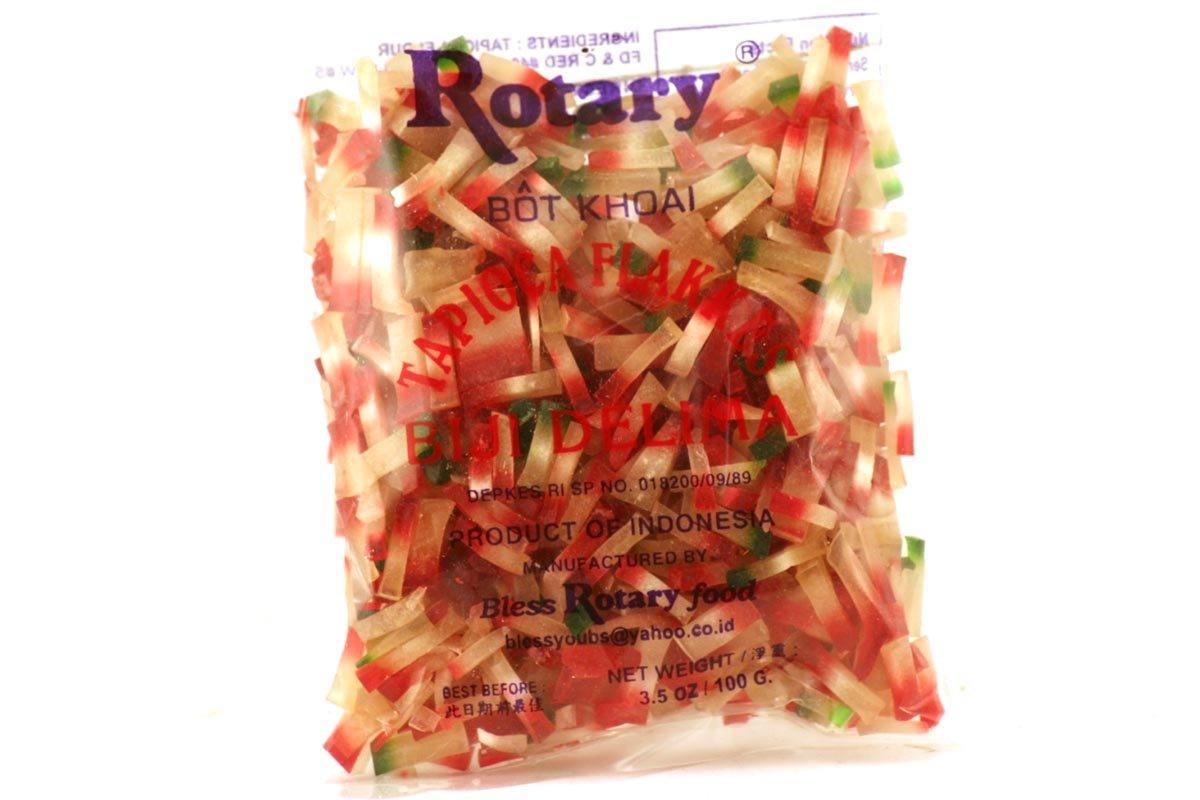 Biji Delima (Tapioca Flakes) - 3.5oz [Pack of 6] - Mighty Depot