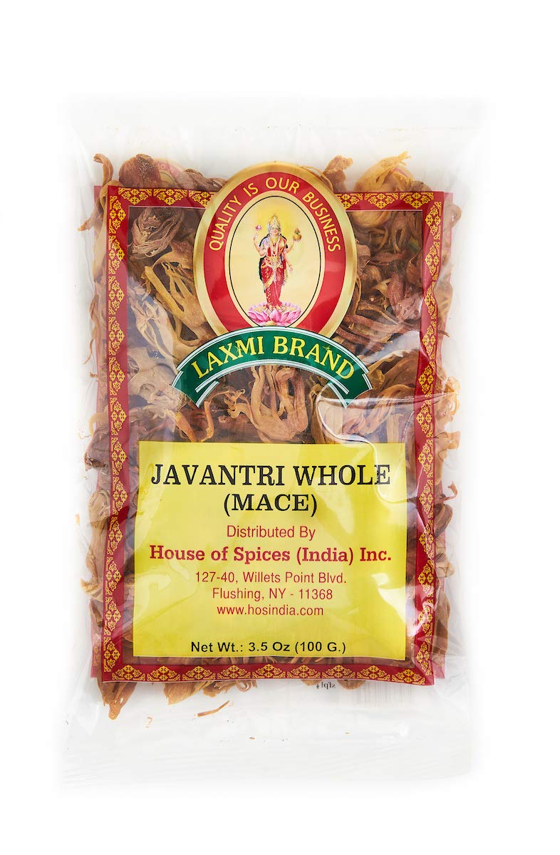 Laxmi Brand Javatri Whole Mace, Made Pure, Made Fresh, Tradition of Quality, House of Spices, Product of India (3.5oz)