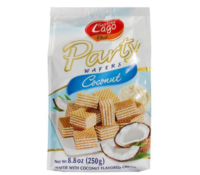 Gastone Lago Elledi Party Wafers Coconut, 8.8 Ounce