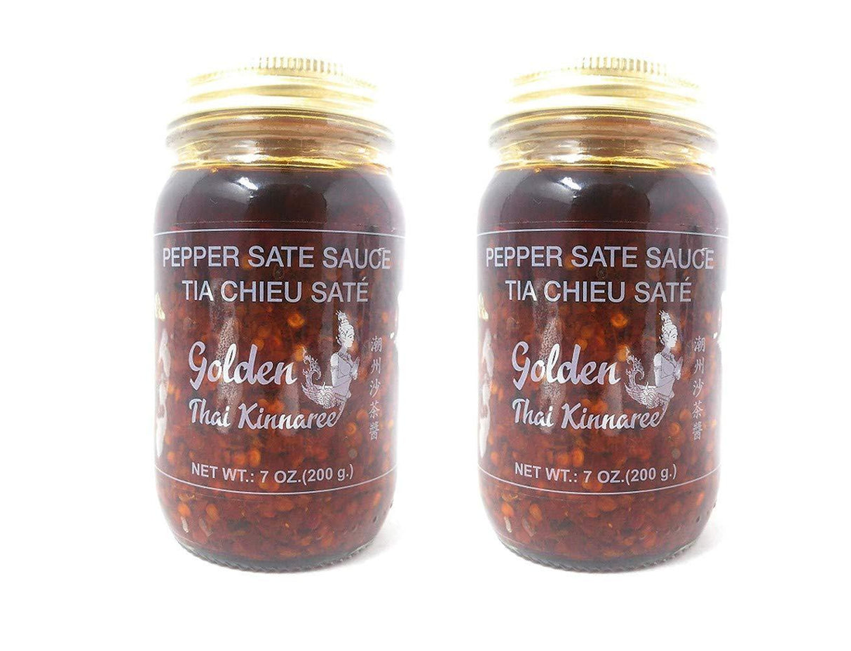 Golden Thai Kinnaree Pepper Sate Sauce 200g, 2 Pack - Mighty Depot