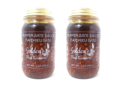 Golden Thai Kinnaree Pepper Sate Sauce 200g, 2 Pack