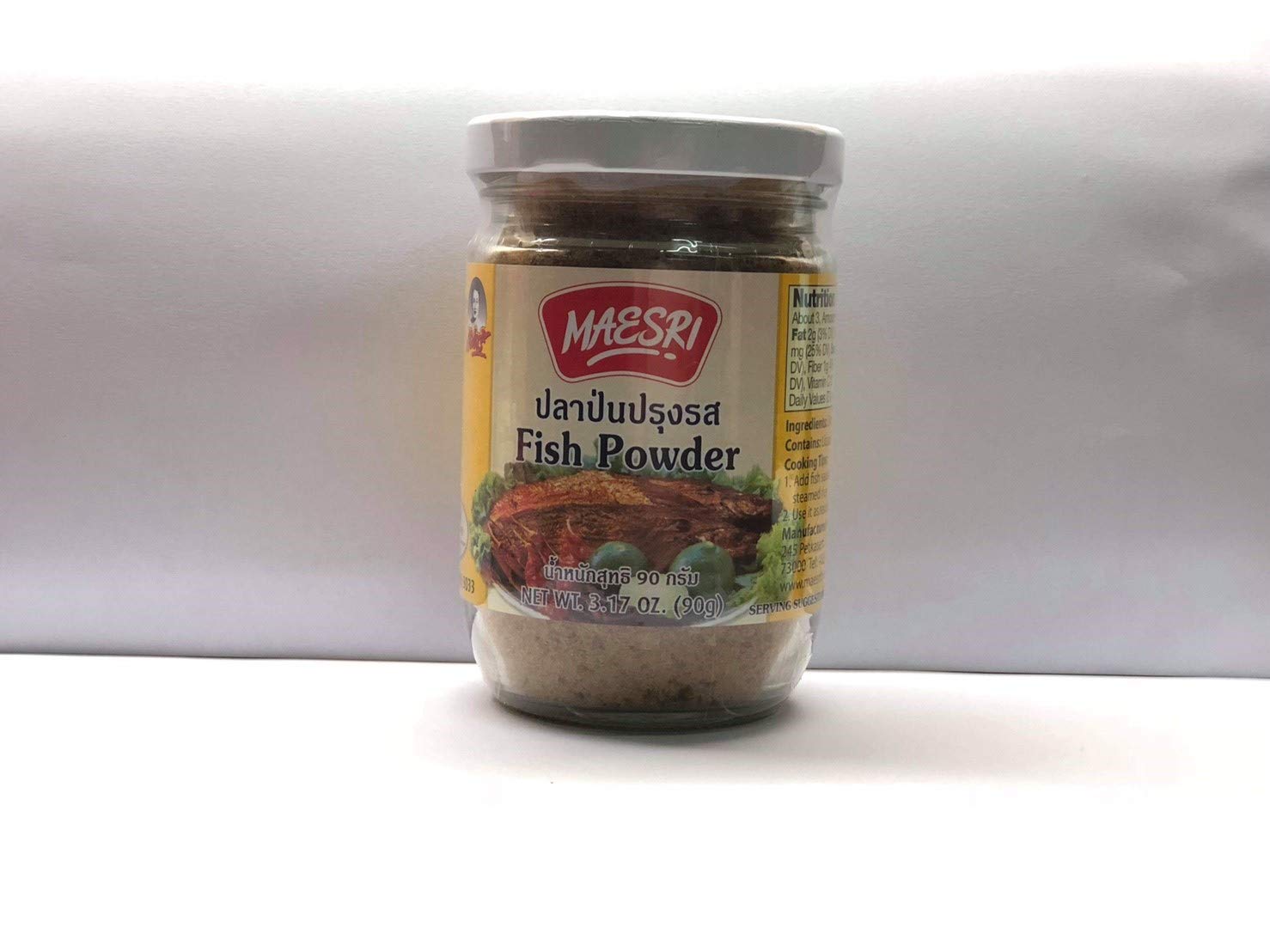 Maesri Fish Powder 3.17oz/90g Product of Thailand