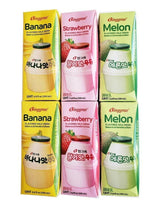 Binggrae Variety Banana, Strawberry, Melon Flavored Milk Drink 6 Packs - Mighty Depot