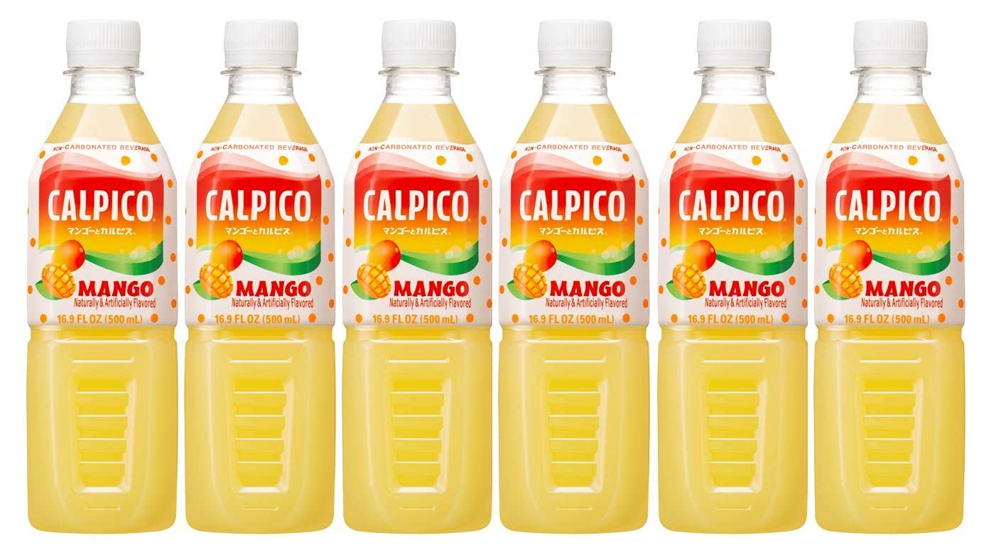 Calpico Japanese Non-Carbonated Soft Drinks 16.9oz, 6 Pack