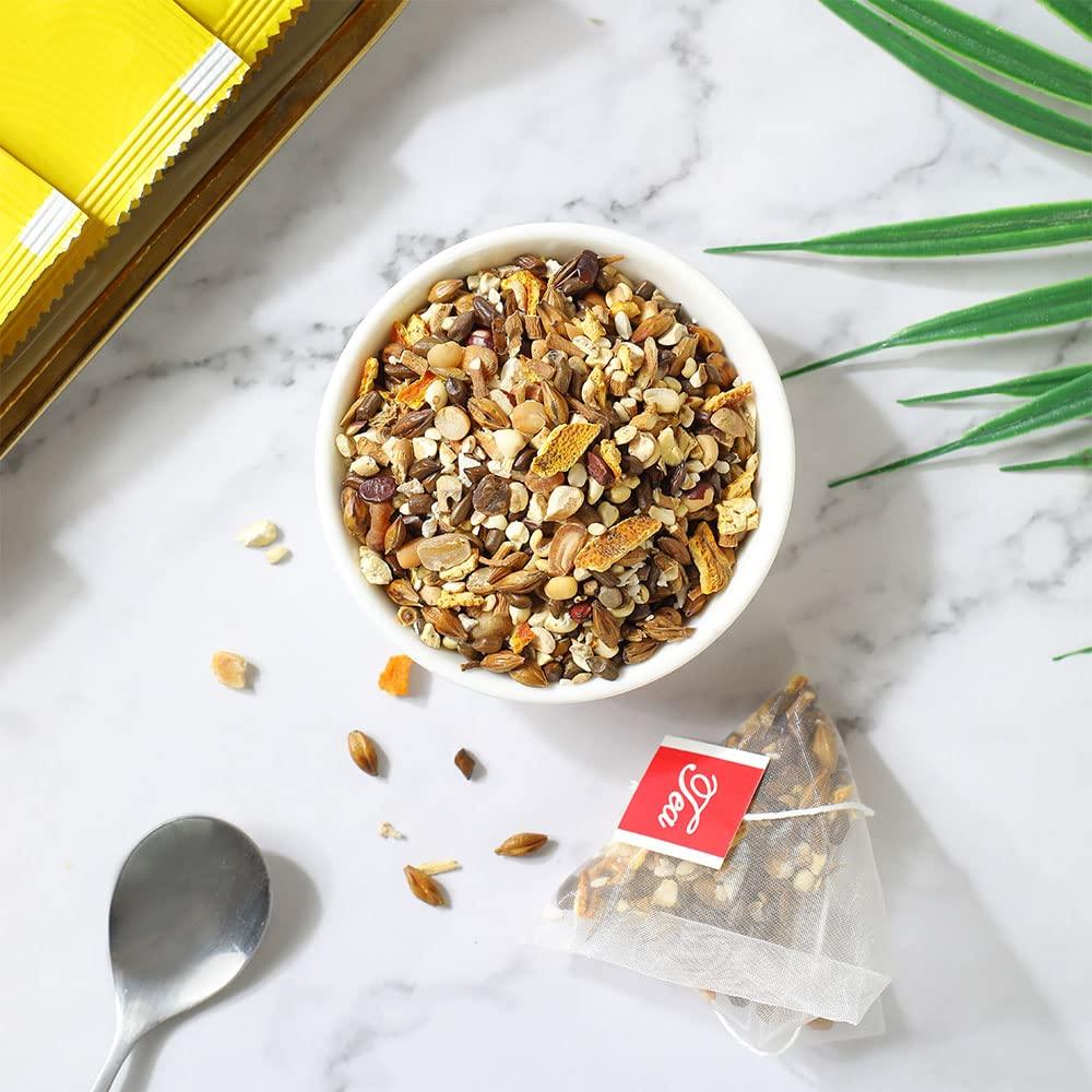 Red Bean Coix Seed Cassia Seed Poria Herbal Tea, Orange Peel, Barley, Gordon Fruit, Liquoric Root Combination Tea, Clearing Dampness 祛湿茶 - Mighty Depot