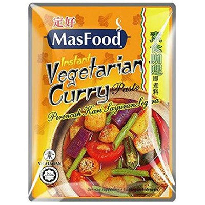 Masfood Instant Vegetarian Curry Paste 200g (628MART) (6 Pack)