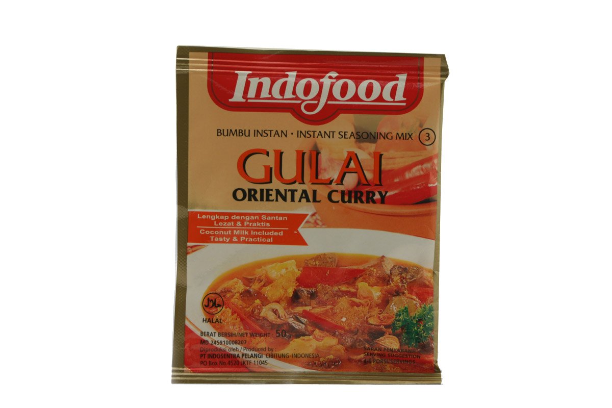 Indofood, Authentic Indonesian Recipe for Gulai Oriental Curry Instant Seasoning Mix, 1.5 oz