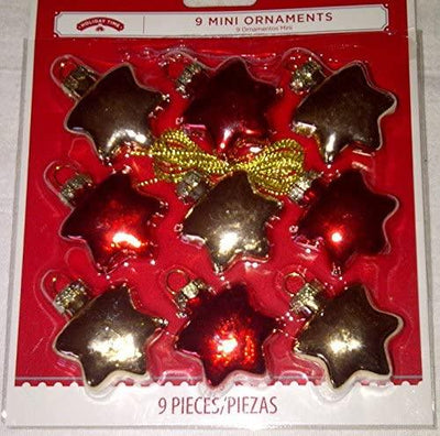 Holiday Time Stars Mini Tree Ornament Set Set of (