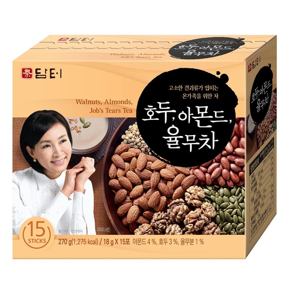 Damtuh Korean Walnut Almond Adlay (Job's Tear) Powder Meal Replacement Shake Breakfast Simple Meal - Mighty Depot