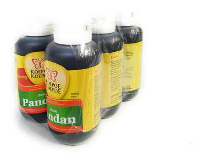 Koepoe-koepoe Pandan Paste, 60 ml/ 2 Oz (Pack of 6)