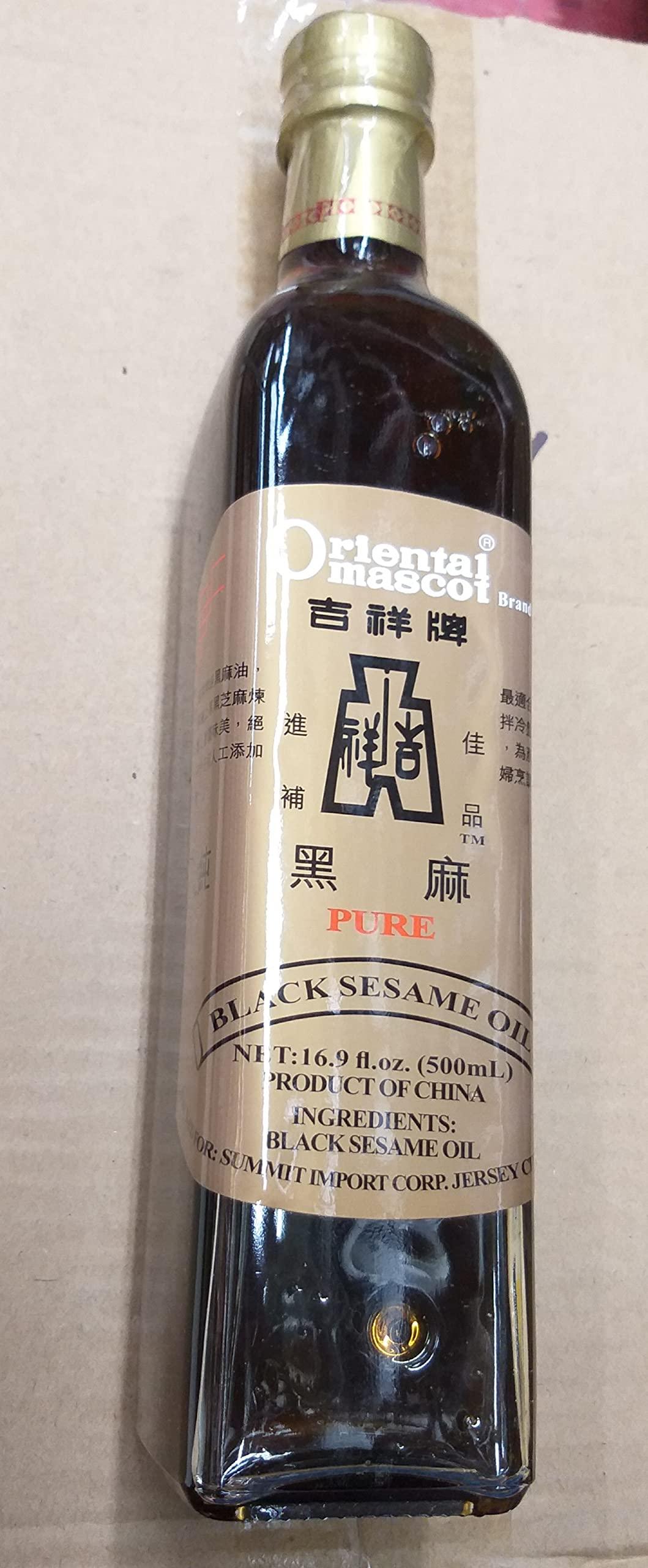 ORIENTAL MASCOT Oil Sesame Black, 16.9 FZ - Mighty Depot
