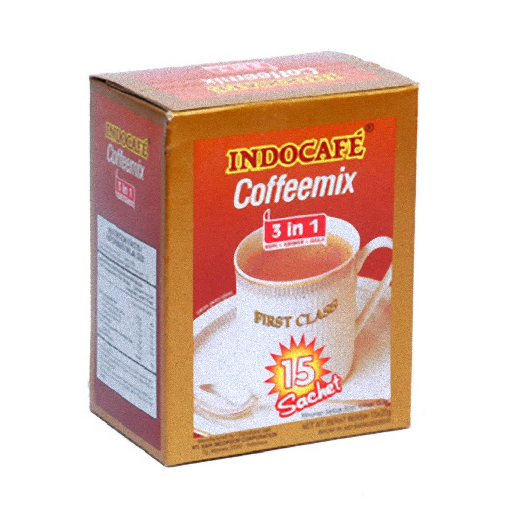 Indocafe Coffeemix 3 in 1 Coffee 300 Gram (10.58 Oz) 15-ct @ 20 Gram (Pack of 4)
