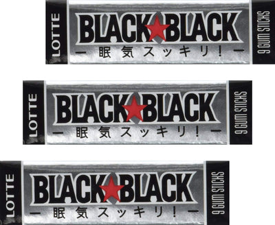Lotte Black Black Gum 1.02oz (3pack)