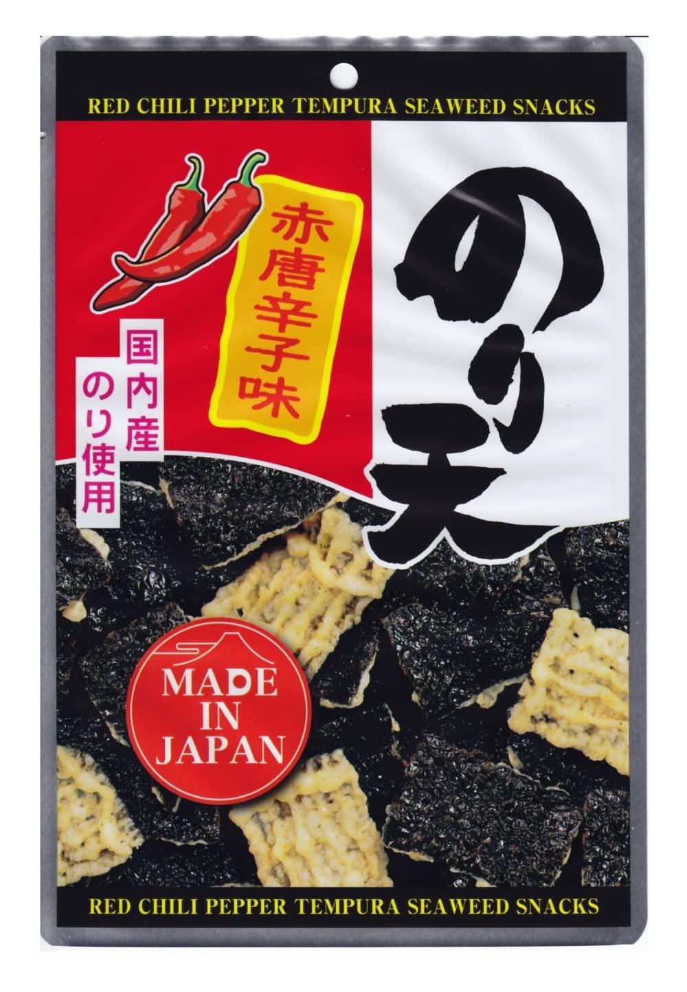 Red Chili Pepper Tempura Seaweed Snacks - 1.41 ounce (40g) - Mighty Depot