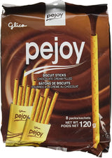 Glico Pejoy Chocolate Cream Biscuit Stick, Chocolate, Family Pack 4.24 oz (Pack of 5) - Mighty Depot