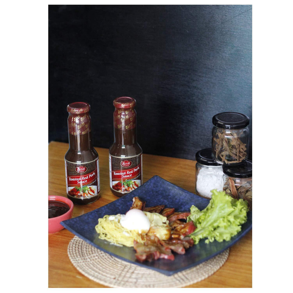 Siam Kitchen Classic Thai Red Pork Moo Daeng Gravy Sauce, 10.5 oz, 2 pack (Char Siew Sauce) - Mighty Depot