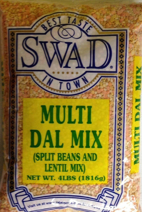 Swad Multi Dal Mix (Split Beans & Lentil Mix) 4 Lbs., 1,816 Grams. - Mighty Depot