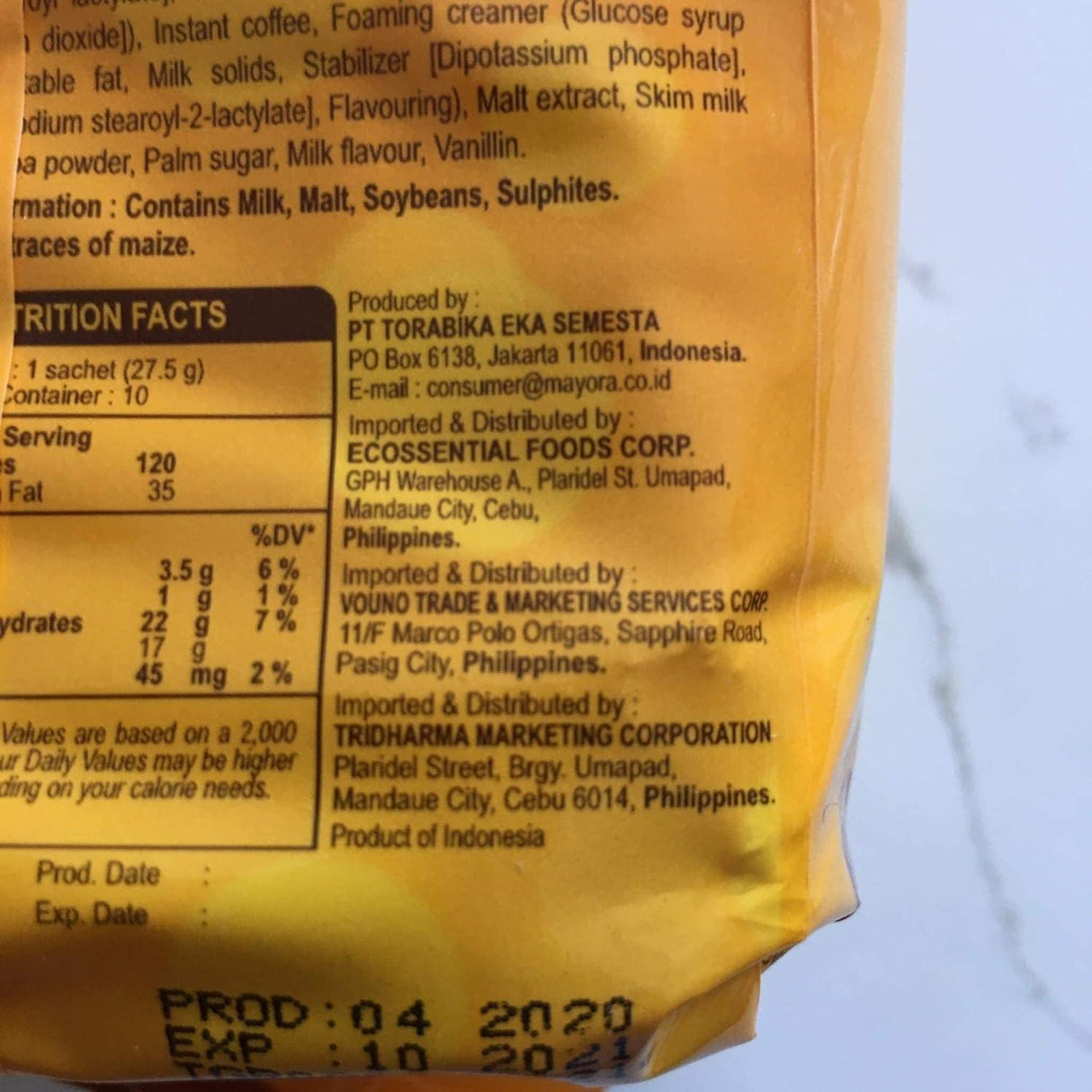 Kopiko Instant Brown Coffee, 8.8 oz (10 Sachets), 3 Bags - Mighty Depot