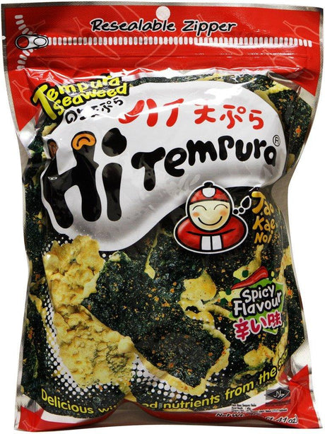 Hi Tempura (Tempura Seaweed Spicy Flavor) - 1.41oz (Pack of 6) - Mighty Depot