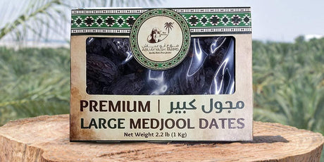 Medjool Dates || Abuayyash Farms || Fresh Dates from Jordan || 2BOX || Medium Medjool Dates (1LB (453g)) || Large Medjool Dates (2.2LB (1kg)) - Mighty Depot