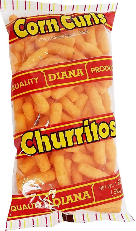 Prodiana Corn Curl Snack 1.83 oz - Churritos - Mighty Depot