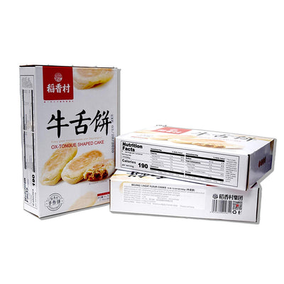 DaoXiangCun Beijing Wheat Flour Cake 稻香村 糕点360g (Wheat Flour Cake 牛舌饼, pack of 4)-- asian chinese snacks