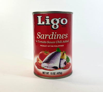 Ligo Sardines Tomato Sauce Chili 15oz (6 Pack)