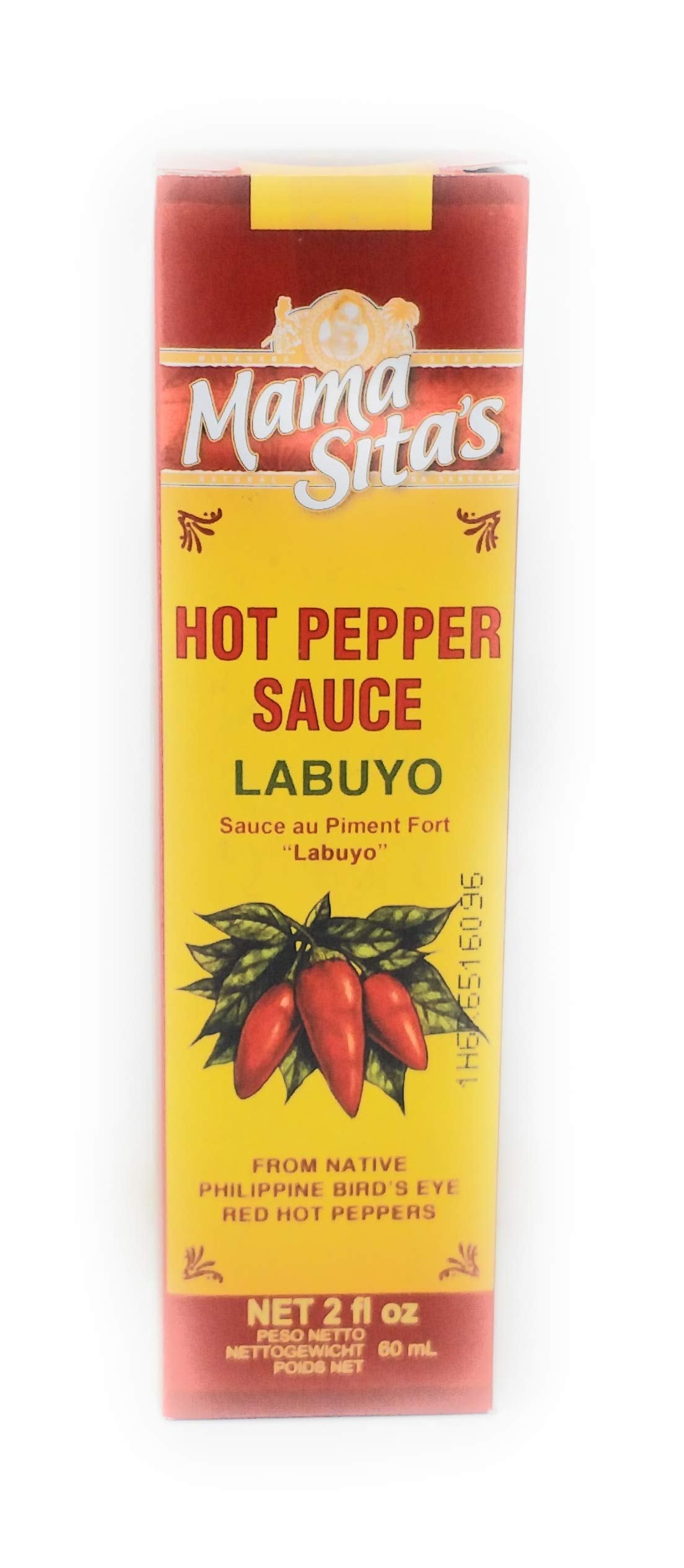 Mama Sita's Pure Labuyo Red Hot Pepper Sauce, 2 Ounce