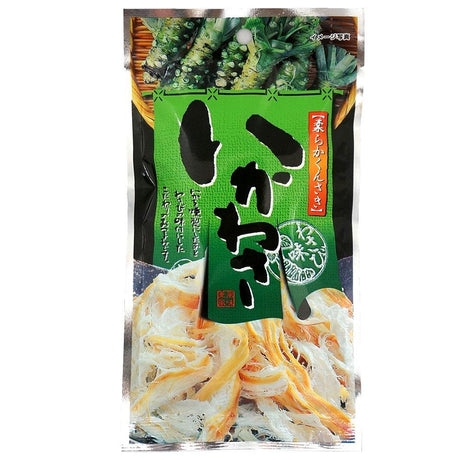 Ikawasa 0.7oz 4pcs Set Wasabi Taste Smoking Squid Japanese Appetizers Kujifood Ninjapo - Mighty Depot