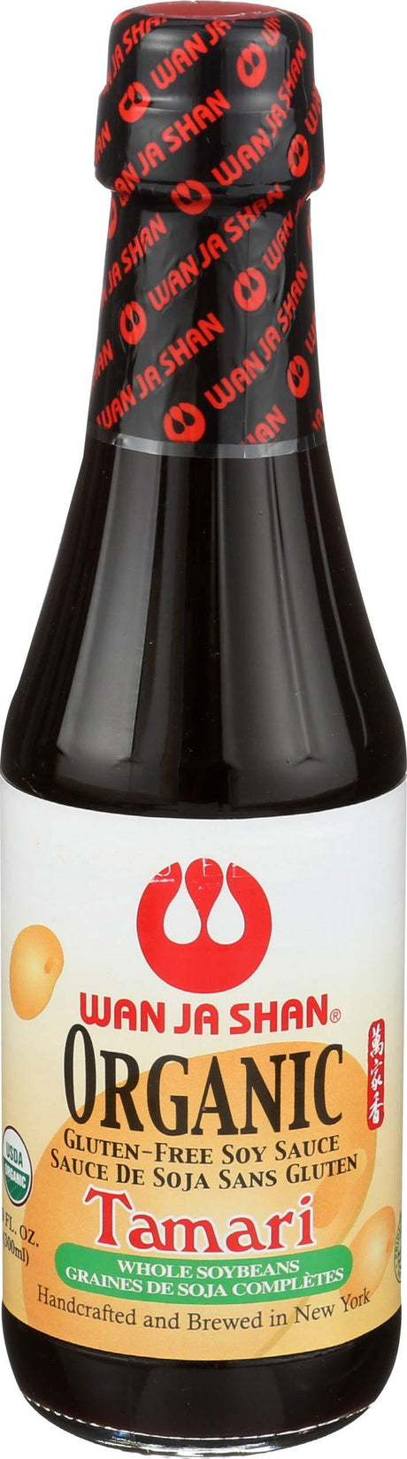 Wan Ja Shan Tamari Organic Soy Sauce Gluten Free - 10 fl oz - Mighty Depot