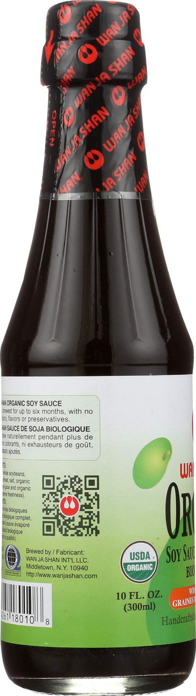 WAN JA SHAN Organic Soy Sauce, 10 FZ